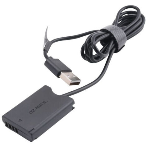 Batterie Factice NB-13L avec Adaptateur Secteur USB-A Coupleur pour G7X2 G7X3 G5X2 G9X2 G1X3 G5X G9X SX620 SX720 SX730 HS