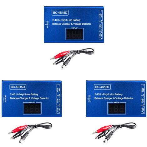 3X BC-4S15D Batterie Lipo Li-Ion Balance Chargeur Détecteur de Tension LCD Affichage Numérique Balance Chargeur pour Batterie RC (1/5)