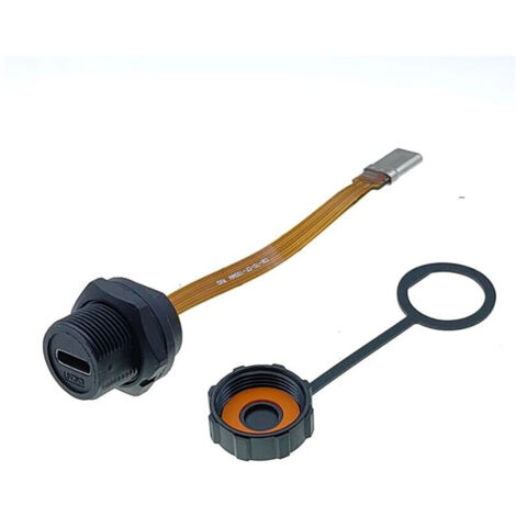 Cable Plat PFC Femelle Vers Male, étanche IP67 IP68, Type C, Filetage 3.1, Type C 3.1 (1/4)