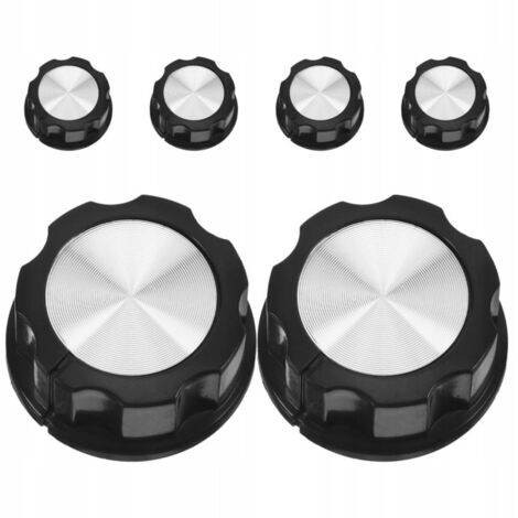 Six boutons de commande universels, adaptés aux plaques de cuisson, friteuses, fours et autocuiseurs.