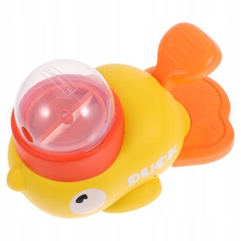 Distributeur interactif de friandises en forme de canard jaune pour chats et chiens (1/4)