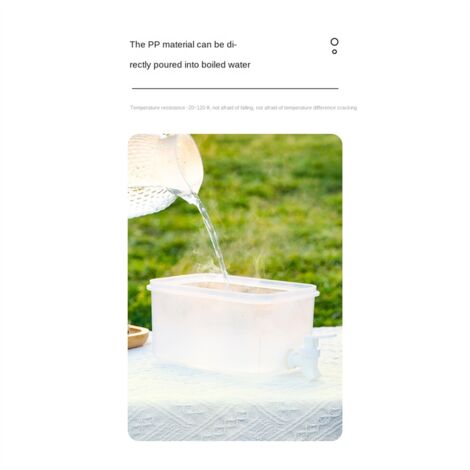 Une bonbonne d'eau froide de 5 litres avec robinet et distributeur d'eau. (1/4)