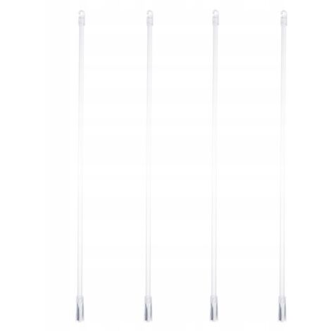 Une tige en plastique transparent pour roulettes de fenêtre. (1/4)