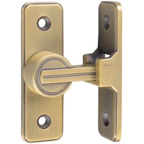Le verrou de porte est doté d'un mécanisme de protection antivol à 90 degrés à l'intérieur et est de couleur bronze. (1/4)