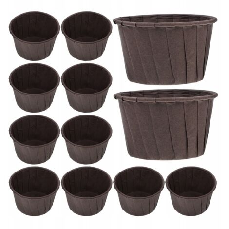 Paquet de 50 caissettes en papier, adaptées à la pâtisserie maison, peuvent être utilisées pour cuire des muffins et du café. (1/4)