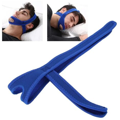 Mentonnière anti-ronflement, mentonnière élastique anti-ronflement, corrige la respiration buccale, unisexe. (1/4)