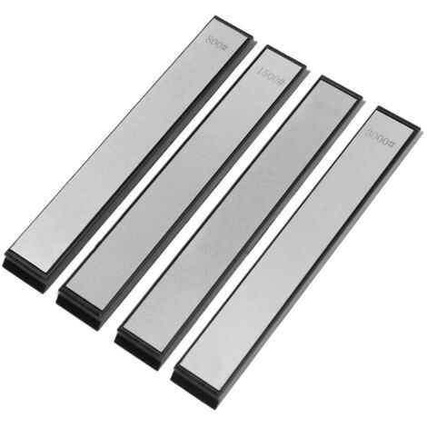 Affûteur d'angle à pierre diamantée, ensemble de 4 pièces comprenant une tige diamantée grain 800/1500/2000/3000 et une pierre à huile. (1/3)