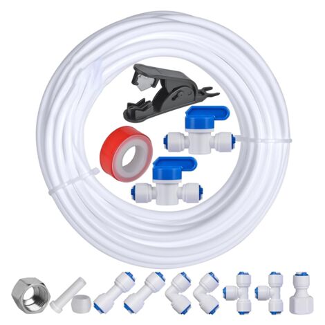 Kit de tuyau d'alimentation en eau pour réfrigérateur – 10 mètres (32,8 pieds), 1/4 pouce (1/4)
