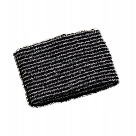 Serviette de dos noire à texture fine avec longue sangle (1/4)