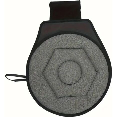 Coussin d'assise pivotant, coussin d'assise ergonomique pivotant à 360°, soulage la pression et offre une expérience d'assise confortable - 40 cm de diamètre.