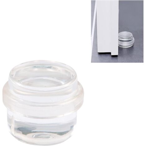 Cales ou blocs adhésifs ronds de 24 x 34 mm pour le sol, bandes de caoutchouc antidérapantes décoratives transparentes pour la protection des portes, des murs et des meubles contre les chocs. (1/2)
