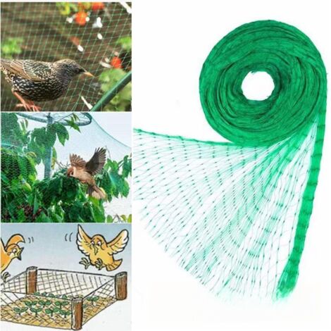 Filet anti-oiseaux, 5 x 20 mètres, filet pour plantes de jardin, utilisé pour protéger les légumes, les plantes et les arbres fruitiers des oiseaux et des animaux. (1/5)