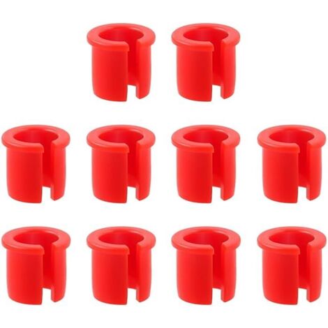 20 rondelles de valve convertibles, protecteurs de valve, adaptés à la conversion des jantes de vélos de route et de VTT (rouge) (1/4)