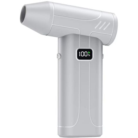 Ventilateur portatif haute puissance, ventilateur de camping portable, outil anti-poussière/neige/barbecue, lampe de secours, ventilateur portable compact, blanc. (1/5)