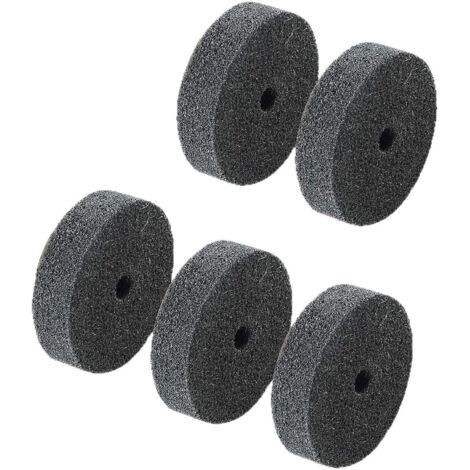 Lot de 5 disques de polissage en fibre de 7,6 cm (3 pouces) - Disques de polissage de rechange en fibre avec alésage de 10 mm pour meuleuses d'établi (1/5)