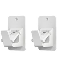 8-pack curtain rod brackets - Heavy-duty curtain rod brackets with a 30 lb load capacity, suitable for bathrooms, bedrooms, and kitchens. Universal, non-damaging curtain rod hooks - white.