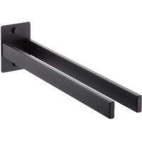 1-Piece - Bathroom Towel Rack - Kitchen Storage Rack - Shower Rack - 40cm - Towel Bar - Towel Rack - Towel Holder - Bathroom Storage Rack - Black Towel Bar - Kitchen Towel Rack - Towel Bar - No Drilli
