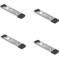 Laptop Stand - Keyboard Raise - Laptop Cooling Pad - Mini Aluminum Alloy - Portable and Invisible - Three-Level Adjustable Angle - Light Gray