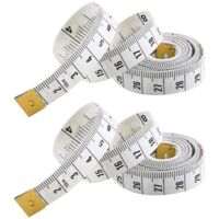 Human Body Measuring Tape - Double-sided Tape Measuring Tape - Perfect for Human Body Measurement - Sewing Tape/Ruler - Durable Fiberglass Material - 150 cm - White - (2-meter Tape Measuring Tape)