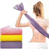 Bath towels (3-piece set) - Nylon bath towels - Gentle cleaning - Long - Suitable for back and body