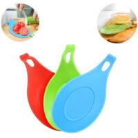 3-Piece Set - Stovetop Silicone Spoon Holder - Countertop Silicone Spoon Holder - Coffee Spoon Holder - Kitchen Gadgets - Heat Resistant - 209.5 cm - Suitable for Countertops