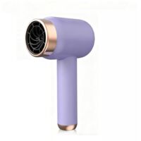 Hair dryer - Portable hair dryer - Cordless hair styling tool - Compact three-speed hair dryer - For hotel and vacation use - Business travel - Hiking - Sports - Student dorms - Beach - Purple