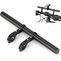 Bicycle handlebar extension rod, 11.8-inch (30 cm) aluminum alloy extra-long bracket accessory, suitable for bicycle brackets, extension rods, headlights, lamps, and phone holders, compatible with 31.