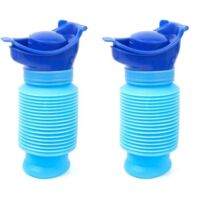 Men's Urinal - With Lid - Urine Bottle - Urinal - 750ml - Foldable - 2-Pack - Essential