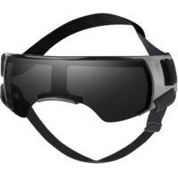 Small dog sunglasses, UV protection, windproof and dustproof, pet outdoor driving and riding goggles, with adjustable strap, black.