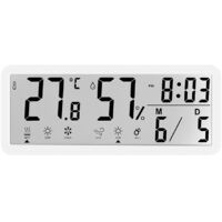 Simple large screen clock, living room wall clock, temperature display, modern clock, wall-mountable/freestanding, digital wall clock, modern decorative wall clock for living room, small table clock f