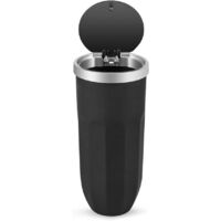 Mini Lid Trash Can - Portable Trash Container - Black