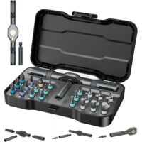 24-Piece Screwdriver Set - Magnetic Screwdriver Set - Compact, Durable, Multi-functional - Repair Tools - Suitable for DIY Users and Professionals - With Detachable Handle