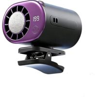 Clip-on fan - Desktop fan - Wireless desktop fan - 199 wind speed settings - 360° rotation - 2000mAh battery - Suitable for strollers, bicycles, umbrellas, desktops, and outdoor travel - Gray