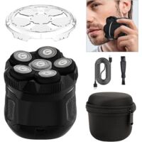 Men's Electric Shaver - Digital Display Pocket Size - Wet & Dry Use, Suitable for Students and Travelers - Black - 1 Pack