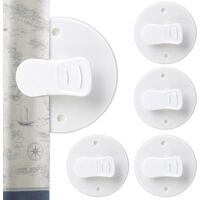 Shower curtain clips - Self-adhesive shower curtain clips - Shower curtain clips - Shower curtain brackets - Bathroom shower curtain clips - Windproof clips - 4-pack