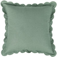 2-Piece Pillowcase Set, Ruffled Edge, Solid Color Sofa Cushion Covers, Throw Pillow Covers, Decorative Pillowcases, Modern Garden Cushion Covers, Suitable for Patio/Tent/Balcony/Sofa, 40x40cm, Light G