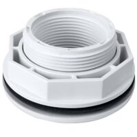 1-1/2 inch above-ground pool inlet/outlet connector with lock nut and washer, internal thread, for Hayward SP1023 pool replacement inlet/outlet connectors.