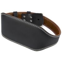 squat belt - Size M - Total length 110 cm - Back width 15 cm - Weightlifting belt - Prevents sprains - Universal - Training belt - Black, brown