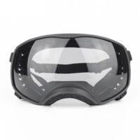 Transparent goggles for large dogs, suitable for medium and large dogs, summer UV protection pet goggles, winter snow protection goggles, transparent version.