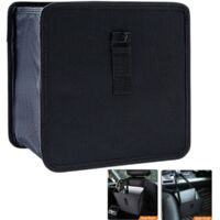 Car Trash Can - Storage Bag - Foldable - Hanging - Trash Can - Storage Bag - Car Interior Accessories - Suitable for Car, Camping, and Home Use - Black - 232314 cm