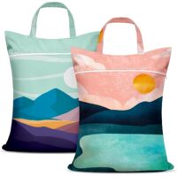 2-pack large travel laundry bags with handles, waterproof, washable, wet and dry travel bags for gyms and swimming pools.