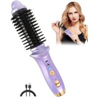 Curling Iron - Cordless 3-in-1 Styler - Straightening Comb - Three Temperature Settings - Cordless Styling Comb - Curling Comb - Curling - Styling - 22.54.44.2 cm - Purple