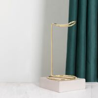One-piece metal luxury headphone stand, jewelry display rack, suitable for exhibition halls, photography studios, bedrooms, and game rooms.