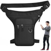 Sports bag - Universal leg bag - Detachable leg strap - Motorcycle and bicycle waist bag - Waterproof and practical, suitable for motorcycling, outdoor activities, hiking and mountaineering, gold