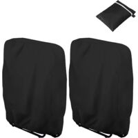 Waterproof 2-piece outdoor furniture cover set, zero-gravity chair cover, folding patio chair cover, all-weather, dustproof and gravity-resistant chair cover, with storage bag, 28 inches wide x 13 inc