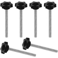 M10 star-shaped clamping screw knobs 100mm finger screw thread replacement handle for fastening black handle