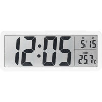 Simple large screen clock, living room wall clock, temperature display, modern clock, wall-mountable/freestanding, digital wall clock, modern decorative wall clock for living room, small table clock f