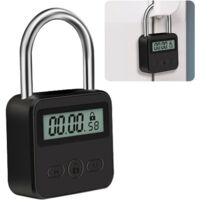 Timer Locks - Timer Locks - Timer Padlocks - Digital Timer Locks - Smart Timer Locks with LCD Display - USB Safety Padlocks - Heavy-Duty Metal Electronic Timer Locks - Maximum Timer 99 Hours
