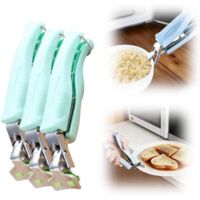 Three-piece hot plate clamp - Improved multi-functional hot plate clamp - Kitchen dish and bowl anti-scalding clamp (vegetables)