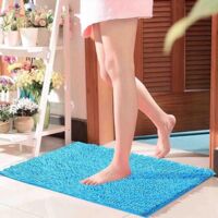 Bathroom Anti-Slip Mat - Anti-Slip Floor Mat - Bathroom Anti-Slip Mat - Floor Mat - Chenille Carpet - Suitable for Shower Areas - Floors - Home Furnishings - Bathtubs - Blue - 4060cm